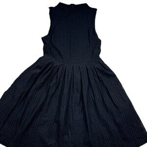 Deletta Anthropologie Textured Stretch Sleeveless High Neck Dress Women's Size S